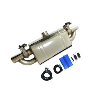 KIT SILENCIOSO DOBLE CON VÁLVULAS ELÉCTRICO